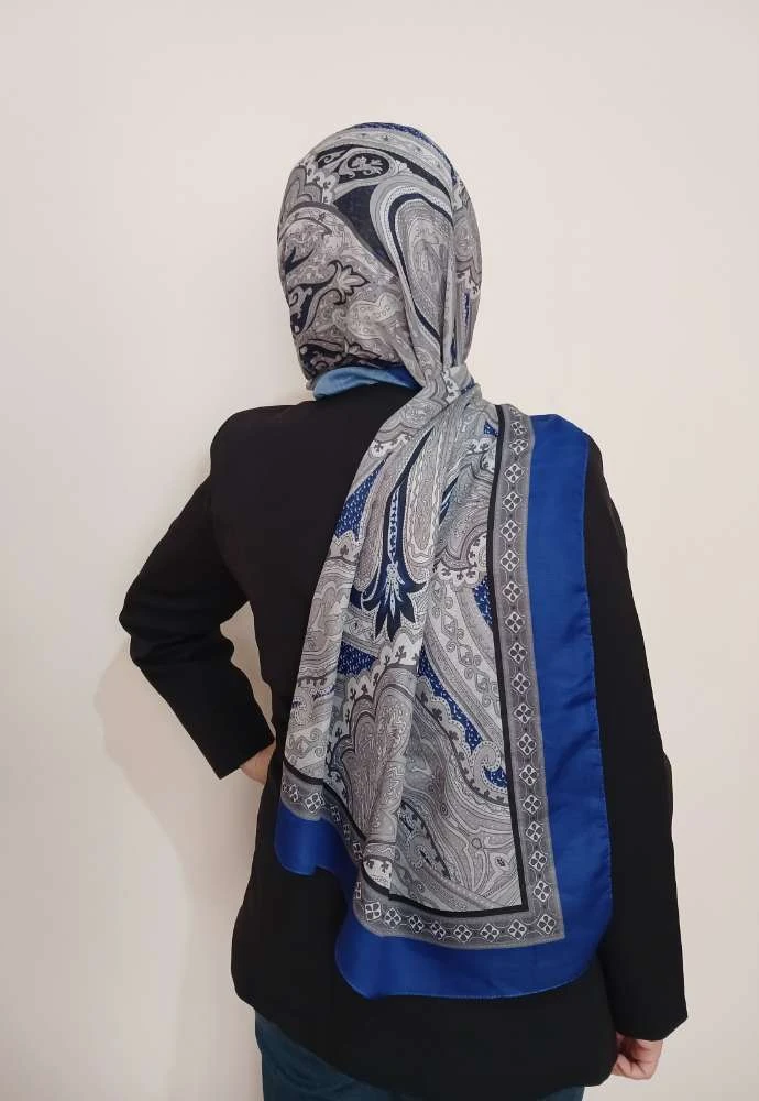 Etnik Desen Mavigri Şal