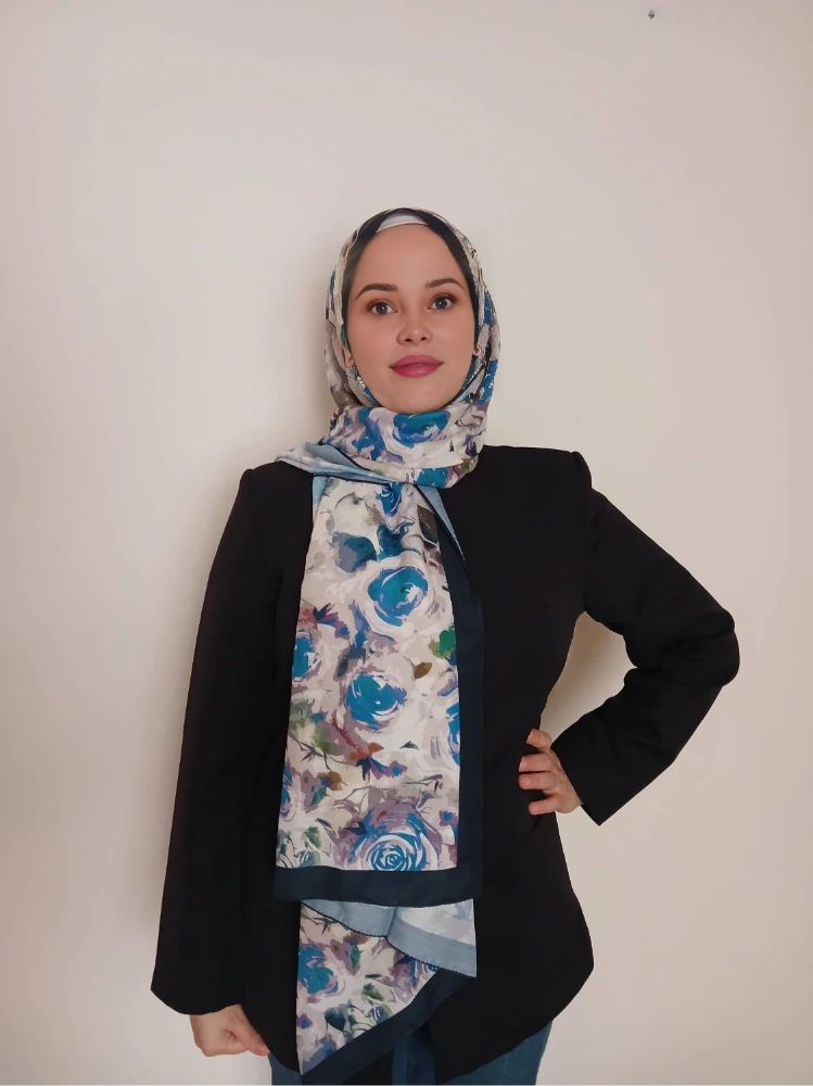 Gazal Serisi Turkuaz Şal