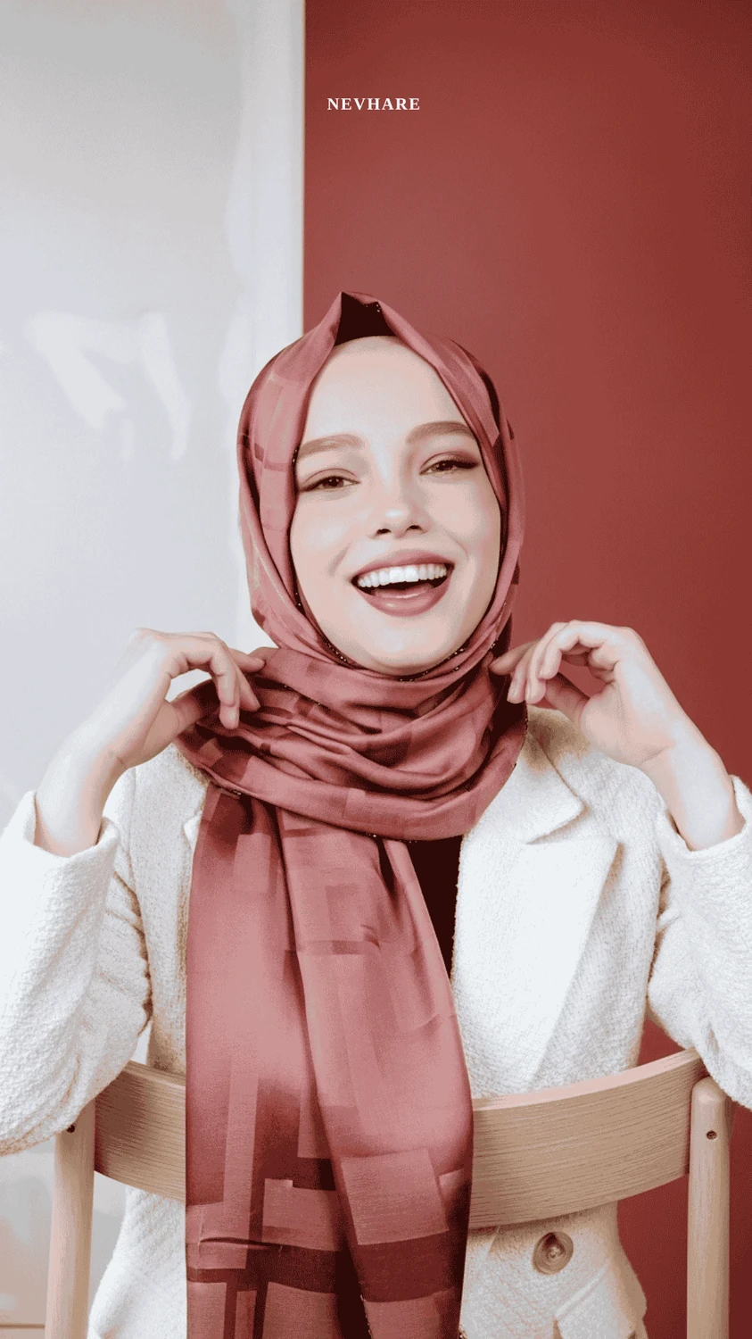 Kiremit Renkli Jakarli Şal