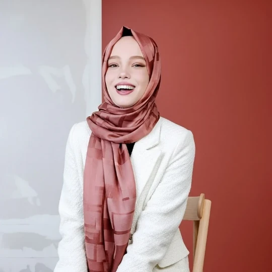 Kiremit Renkli Jakarli Şal