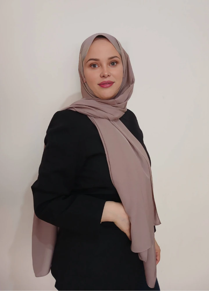 Kahverengi Şifon Şal