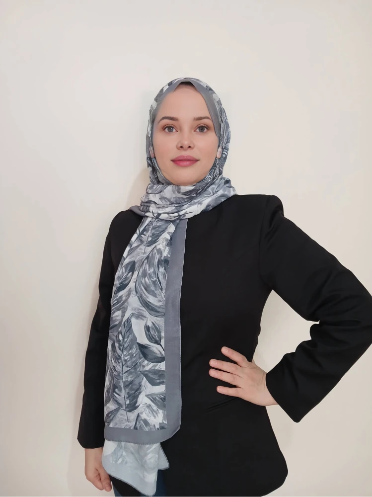 Gazal Serisi Gri Şal