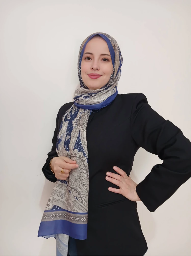 Etnik Desen Mavi Şal