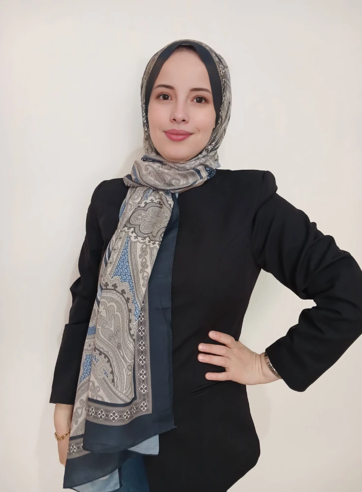 Etnik Desen Mavigri Şal