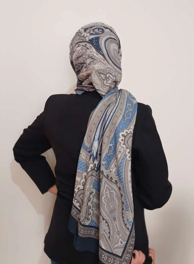 Etnik Desen Mavigri Şal