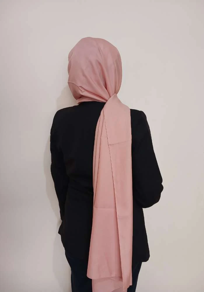 Düz pembe Şal