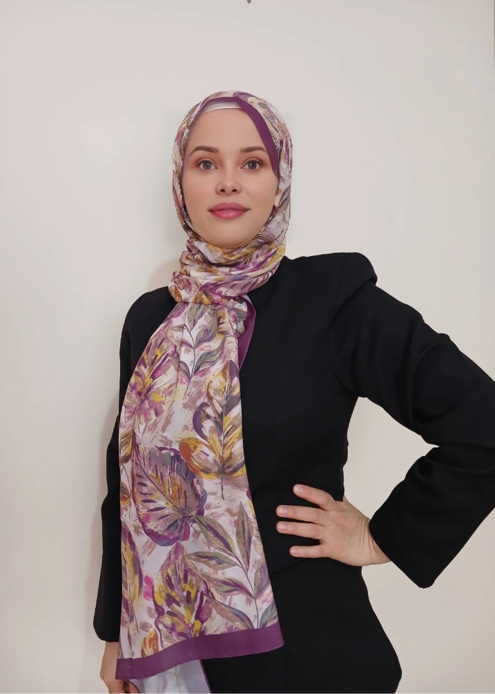 Gazal Serisi Mor Şal