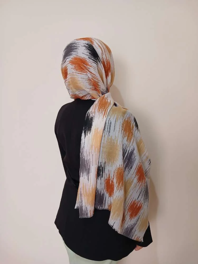 Soyut Desen Renkli Şal