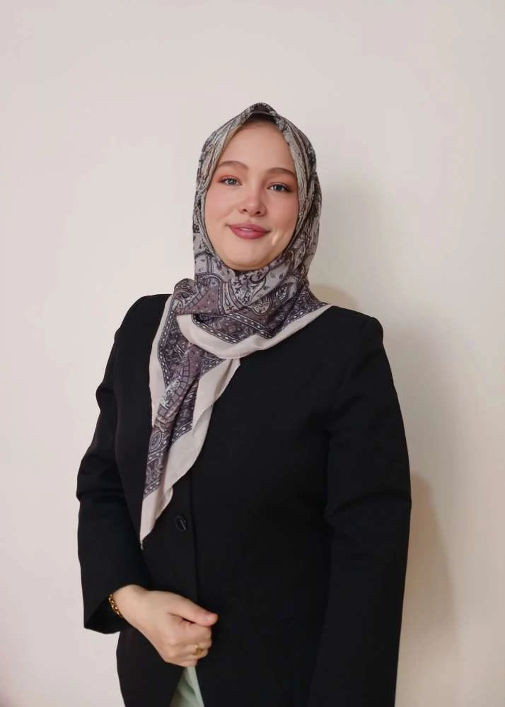 Kahverengi Etnik. Desen Eşarp