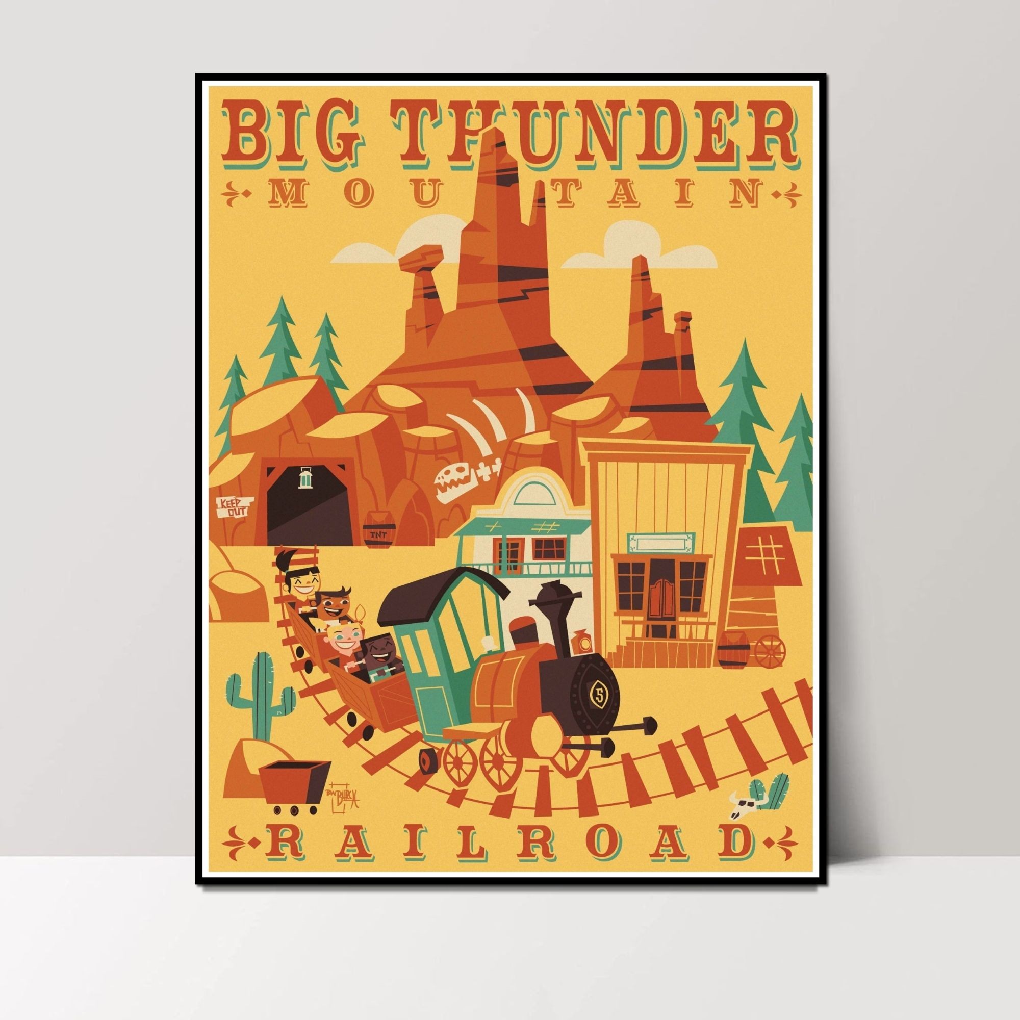 Disneyland Amusement Park Posters - 8x10 Inches UNFRAMED Set of 9 Entertainment Wall Art for Teen Boys Room and Girls Bedroom Decor - Storybook Land, Haunted Mansion, Big Thunder Mountain, Jungle River, Space Mountain, Alice in Wonderland Themed Prints