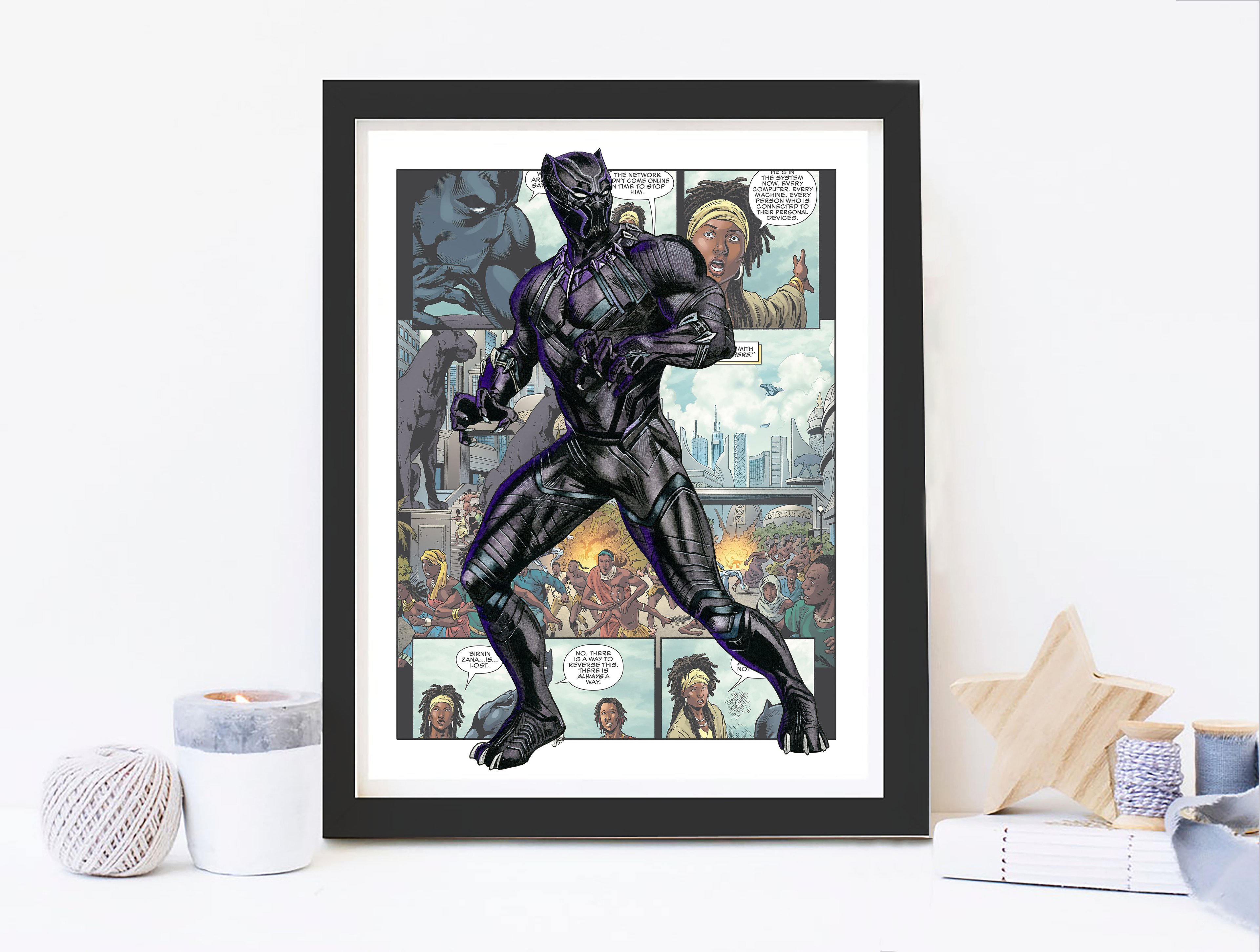 Superhero Marvel Avengers Posters & Prints - 8x10 Inches UNFRAMED Set of 9 Wall Art for Teen Boys Room and Girls Bedroom Decor - Birthday Gifts for Kids Room and Nursery.