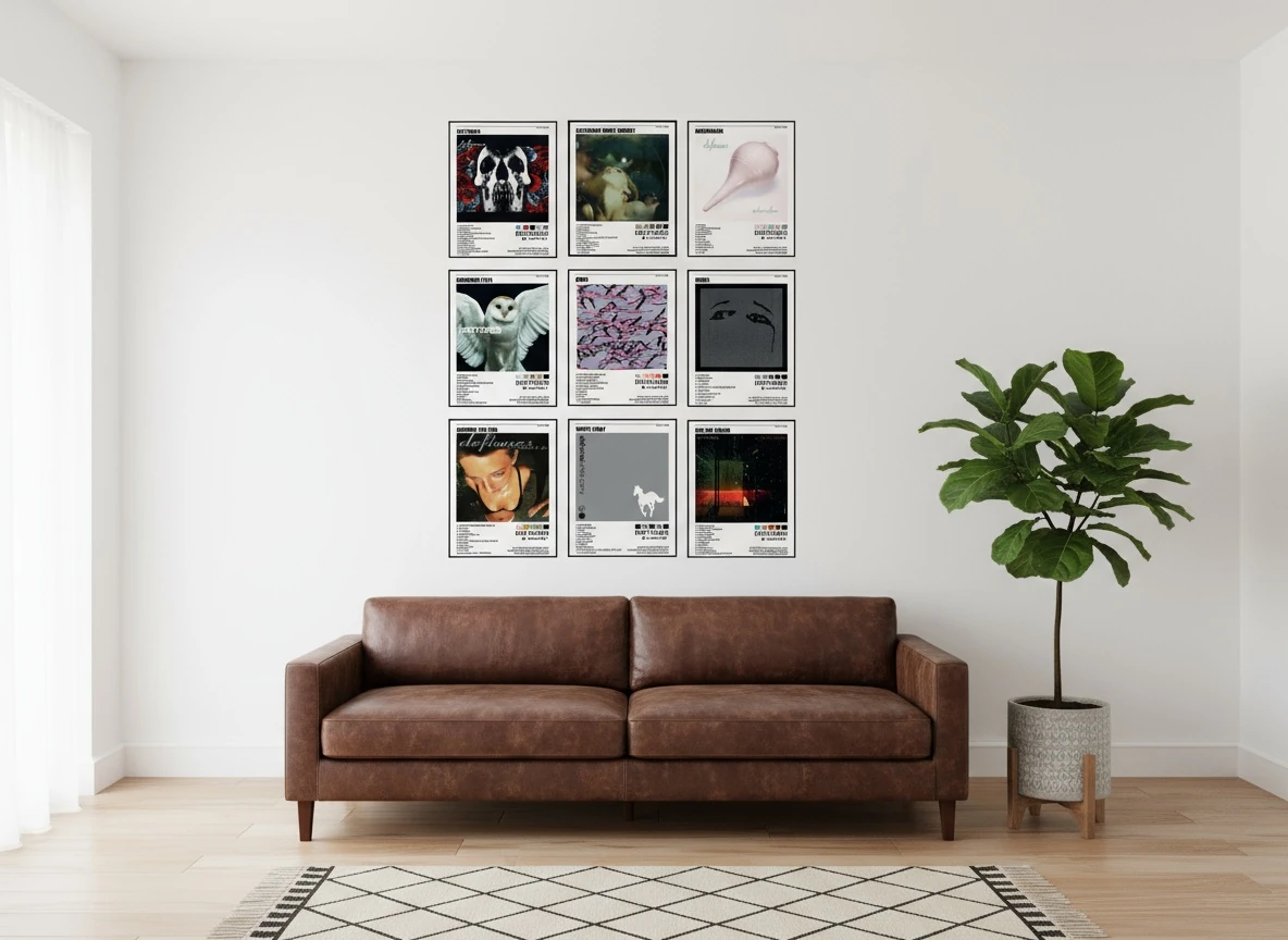 Deftones Full Discography Album Cover Poster Set (9-Pack) - Unframed 8x10" Prints - Perfect for Gallery Walls