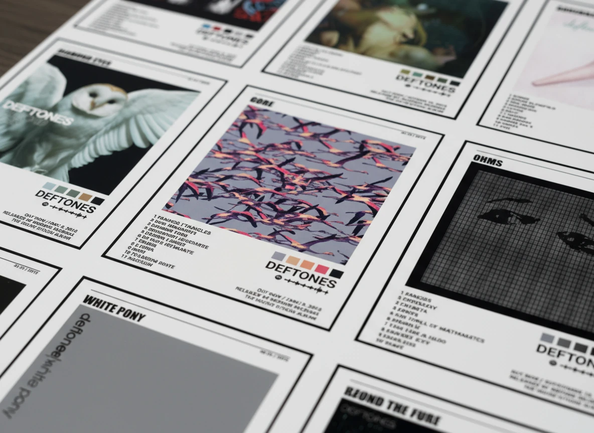 Deftones Full Discography Album Cover Poster Set (9-Pack) - Unframed 8x10" Prints - Perfect for Gallery Walls