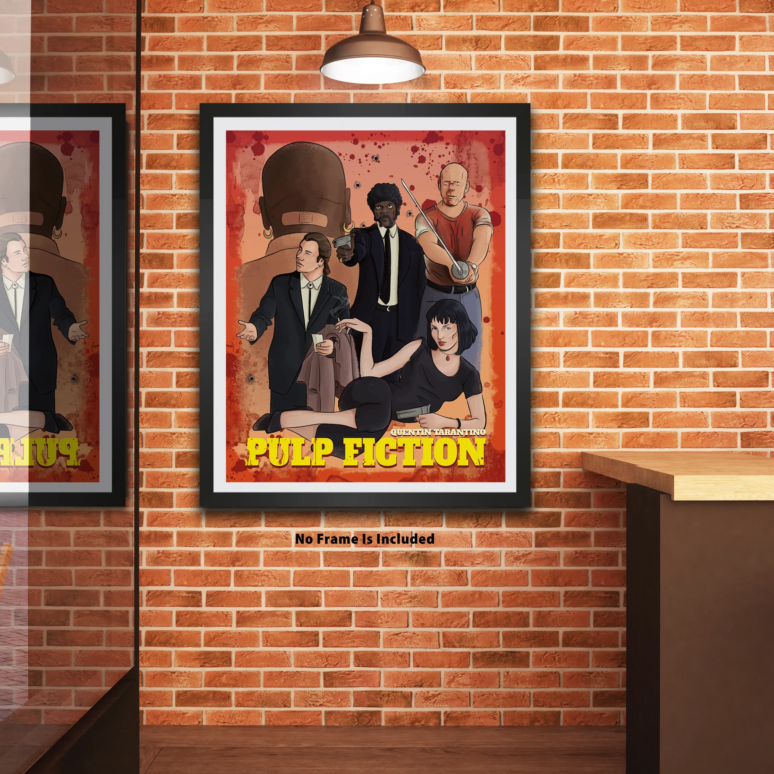 Quentin Tarantino Masterpiece Collection Movie Poster Set (6-Pack) - Pulp Fiction, Kill Bill, Django, Hateful Eight, Inglourious Basterds, Once Upon a Time in Hollywood - 11x14" Unframed Art Print on 350gsm Card)