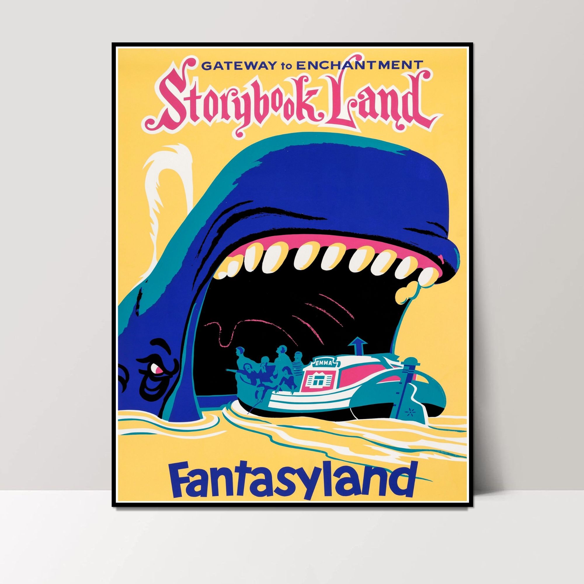 Disneyland Amusement Park Posters - 8x10 Inches UNFRAMED Set of 9 Entertainment Wall Art for Teen Boys Room and Girls Bedroom Decor - Storybook Land, Haunted Mansion, Big Thunder Mountain, Jungle River, Space Mountain, Alice in Wonderland Themed Prints