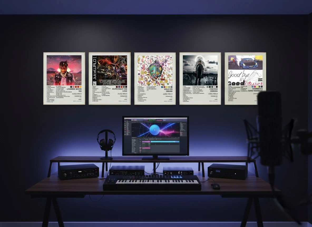 Juice WRLD Legends Never Die Poster Collection - 5 Pcs - Goodbye & Good Riddance, Death Race for Love Art - 8x10" Wall Decor