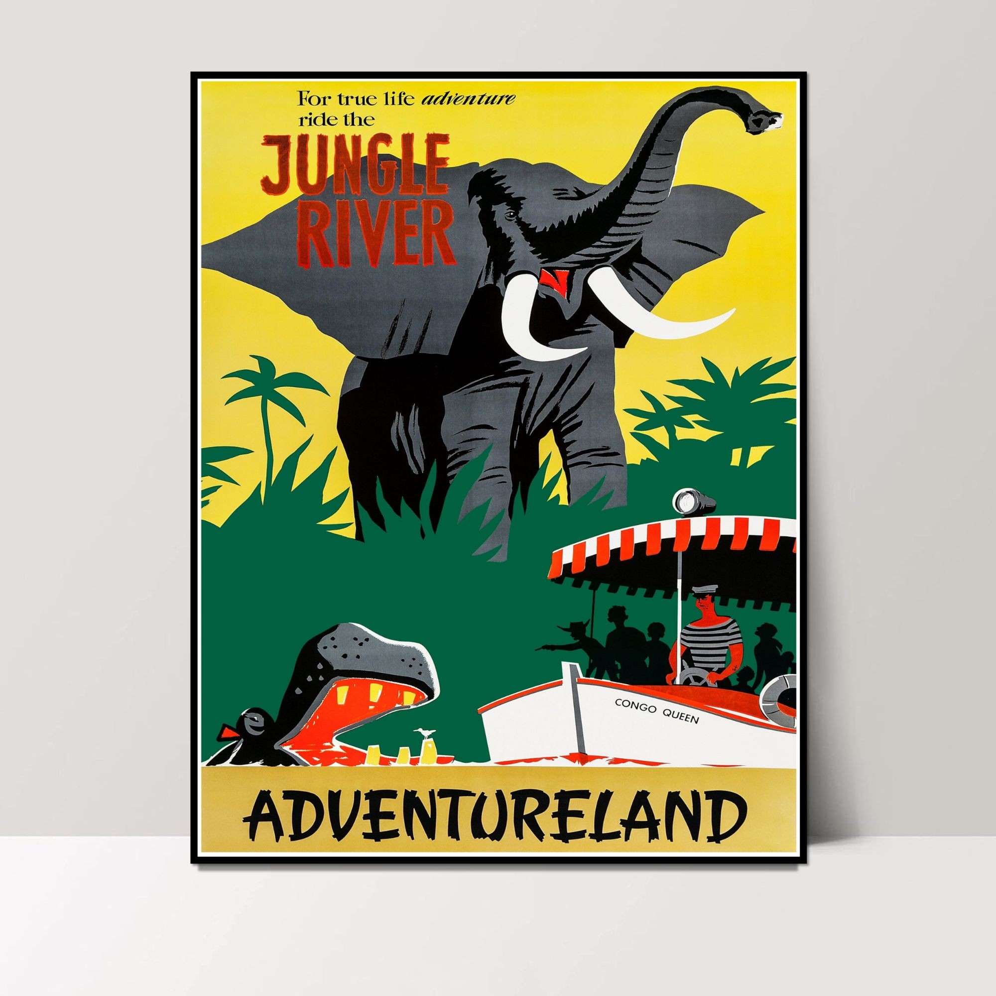 Disneyland Amusement Park Posters - 8x10 Inches UNFRAMED Set of 9 Entertainment Wall Art for Teen Boys Room and Girls Bedroom Decor - Storybook Land, Haunted Mansion, Big Thunder Mountain, Jungle River, Space Mountain, Alice in Wonderland Themed Prints