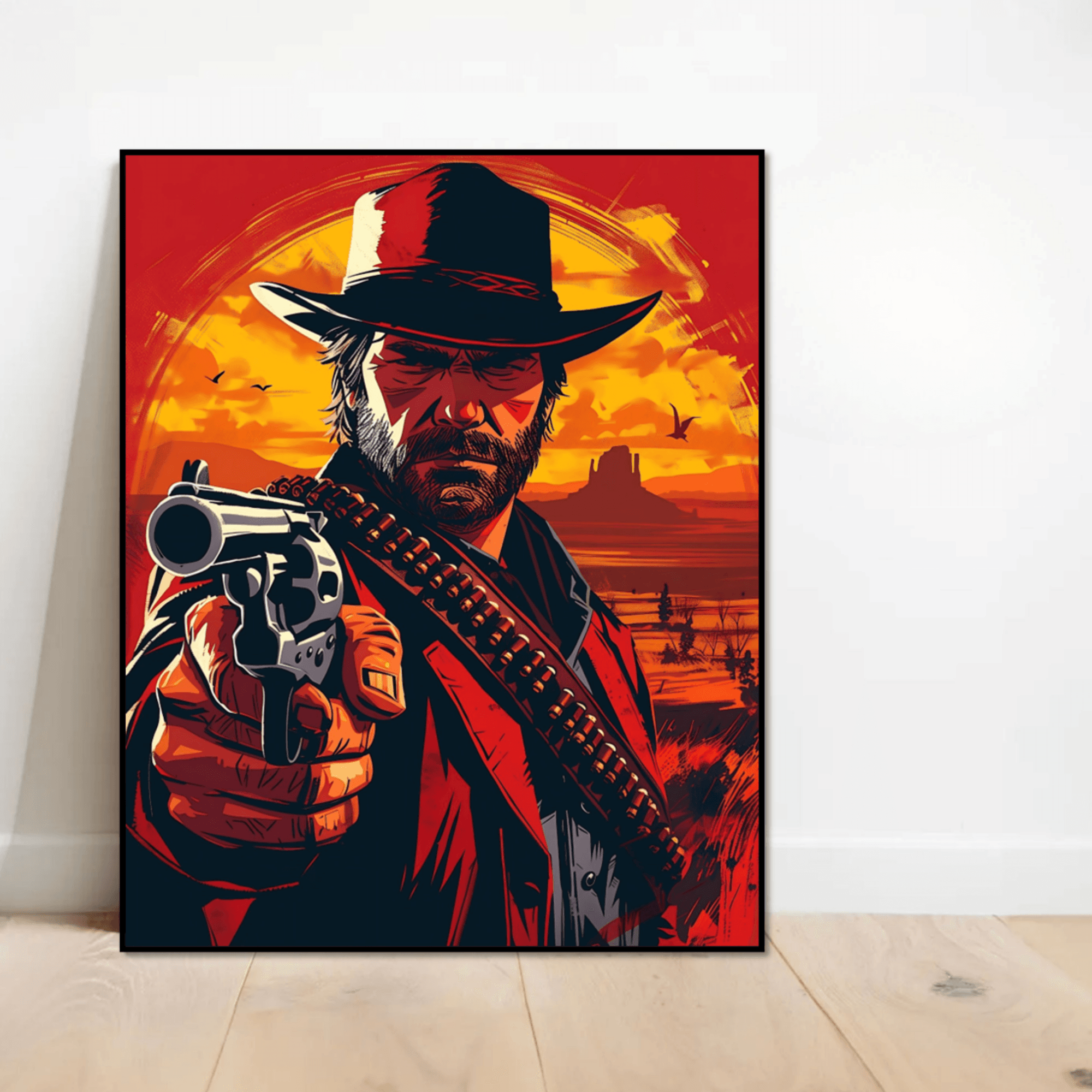 Red Dead Redemption 2 Posters & Prints - 8x10 Inches UNFRAMED Set of 6 Video Game Wall Art for Teen Boys Room and Girls Bedroom Decor - Gamer Room Prints Birthday Gifts for Kids Room and Nursery