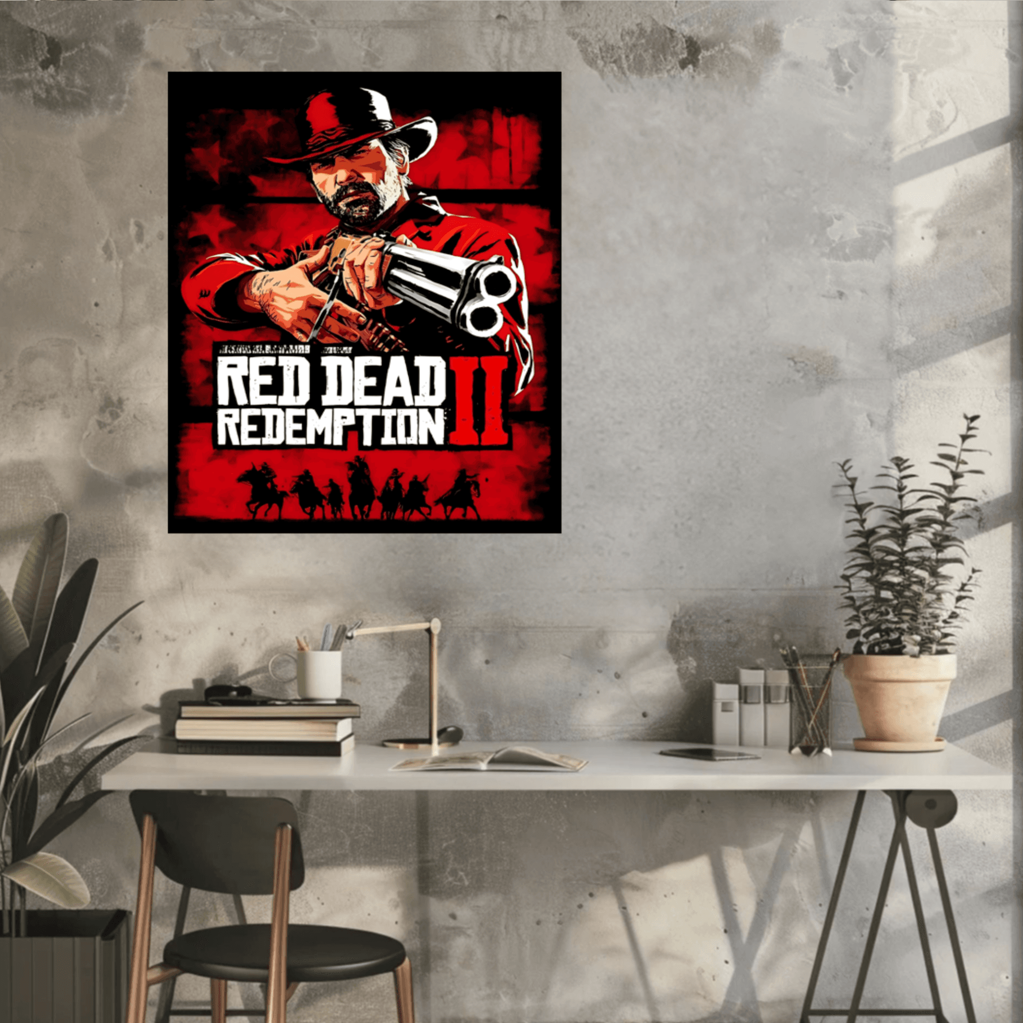Red Dead Redemption 2 Posters & Prints - 8x10 Inches UNFRAMED Set of 6 Video Game Wall Art for Teen Boys Room and Girls Bedroom Decor - Gamer Room Prints Birthday Gifts for Kids Room and Nursery