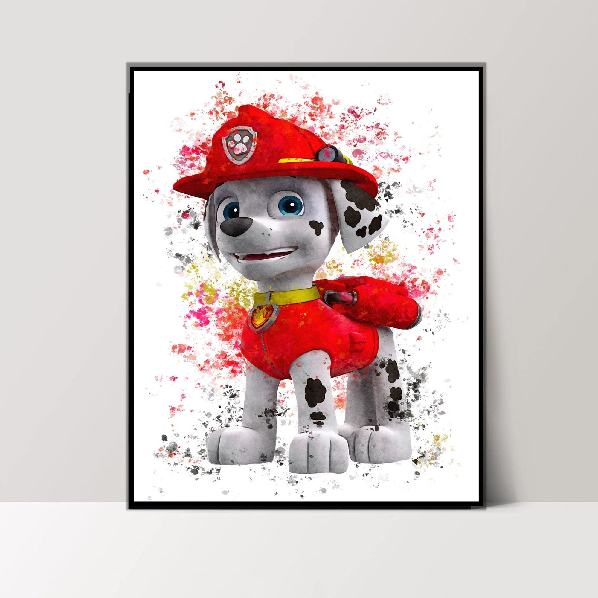 Paw Patrol Posters & Prints - 8x10 Inches UNFRAMED Set of 9 Puppy Wall Art for Teen Boys Room and Girls Bedroom Decor - Rubble, Zuma, Skye, Rocky,Marshall, Everest, Chase, Ryder Prints Birthday Gifts for Kids Room and Nursery
