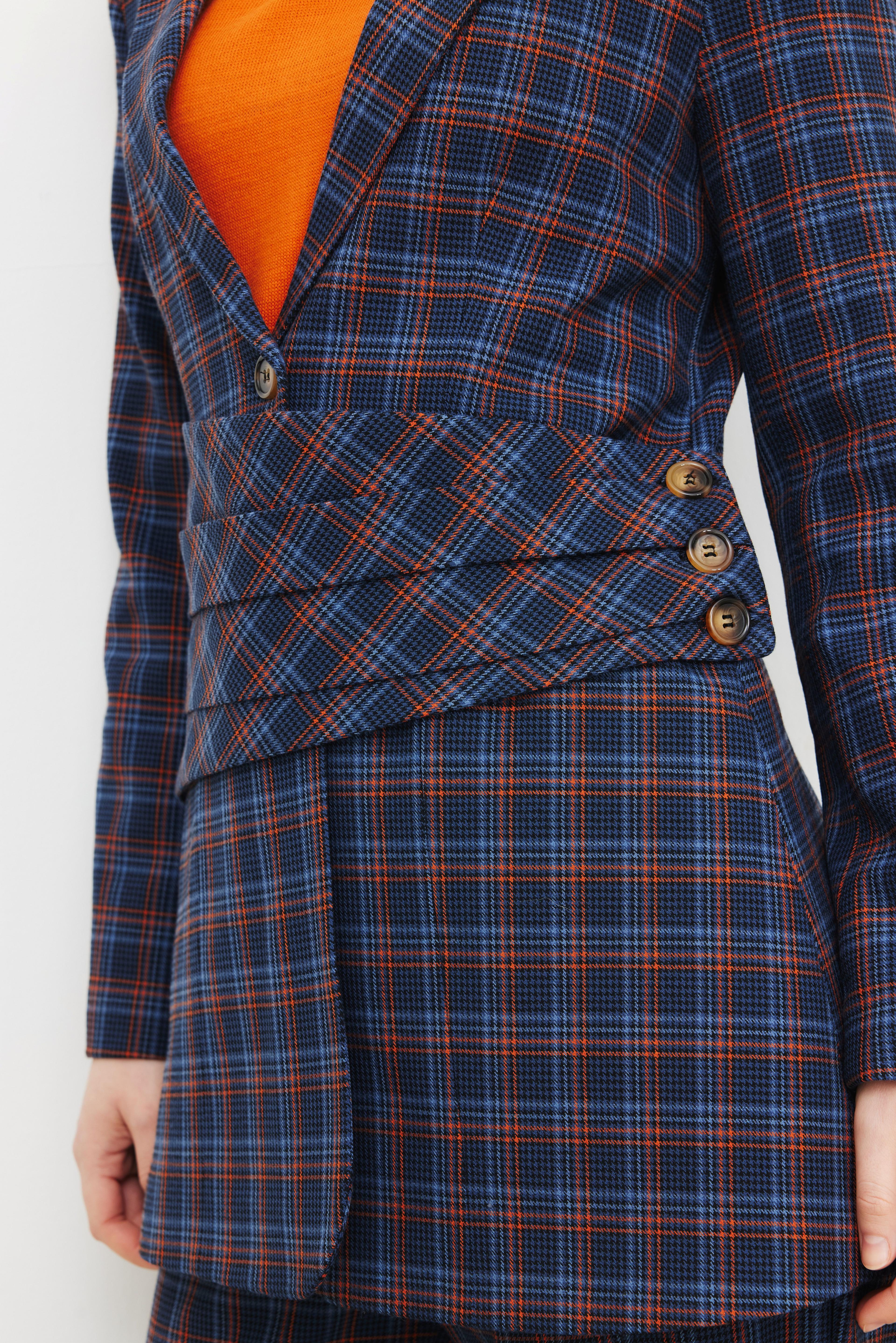 Glory Check Blazer Ceket
