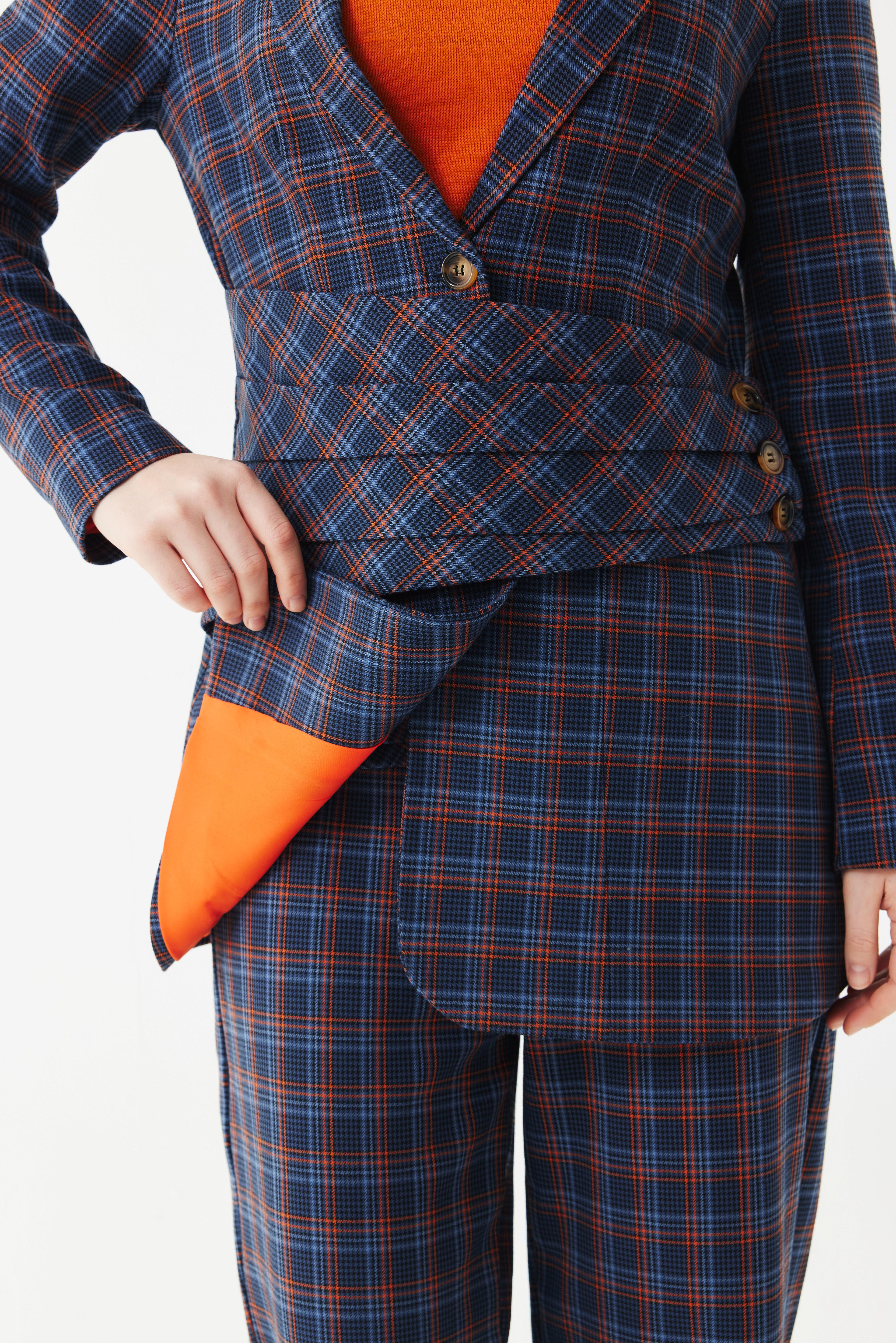 Glory Check Blazer Ceket
