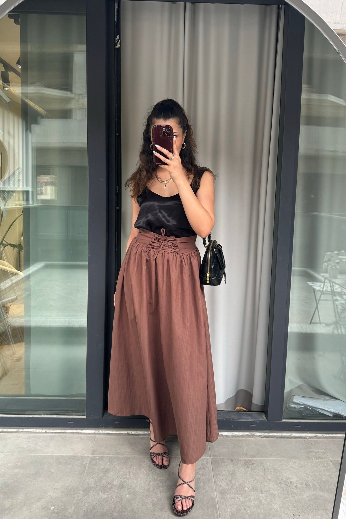 Saten askılı basic atlet
