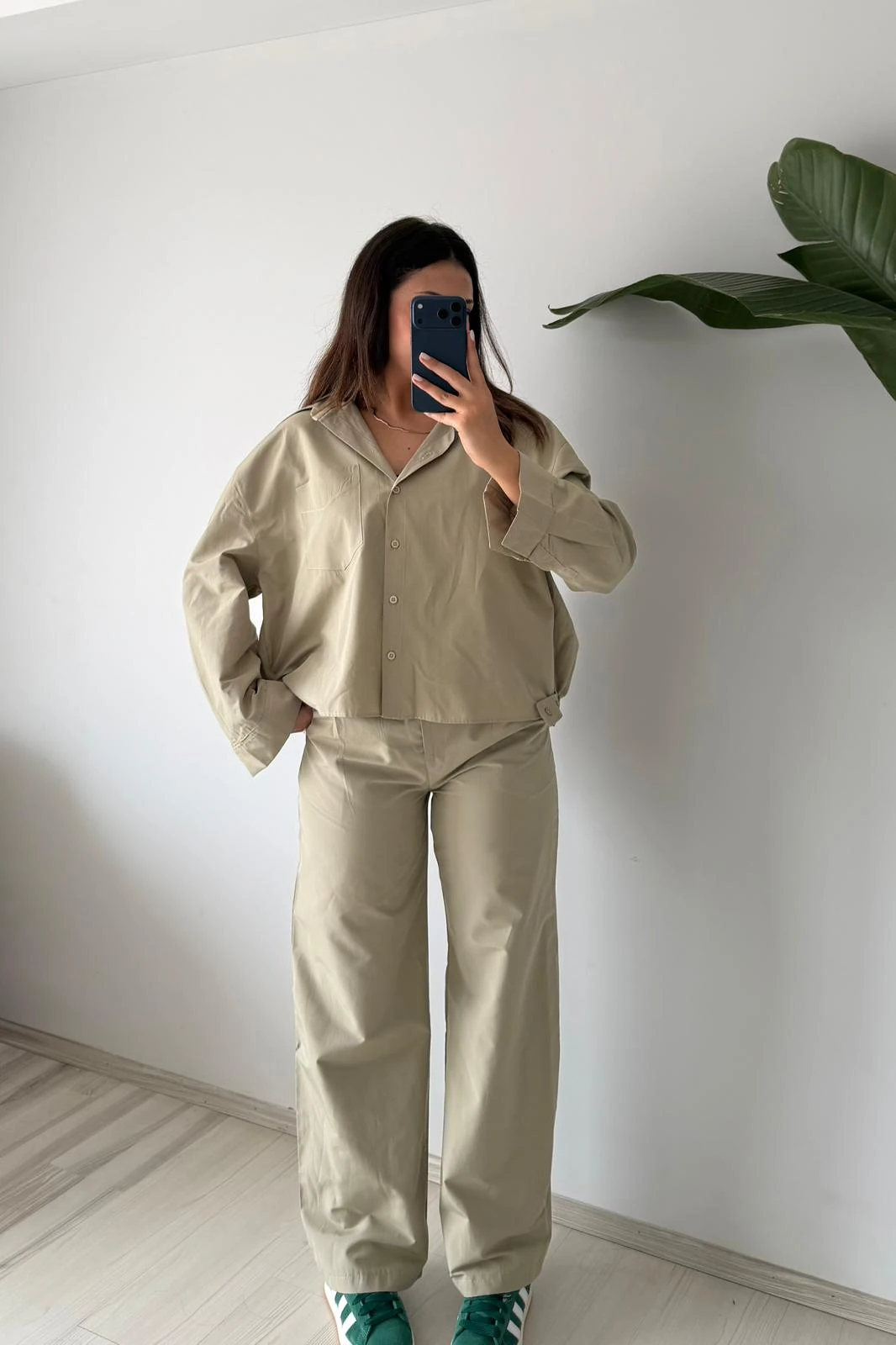 Hacimli Gömlek Palazzo Takım