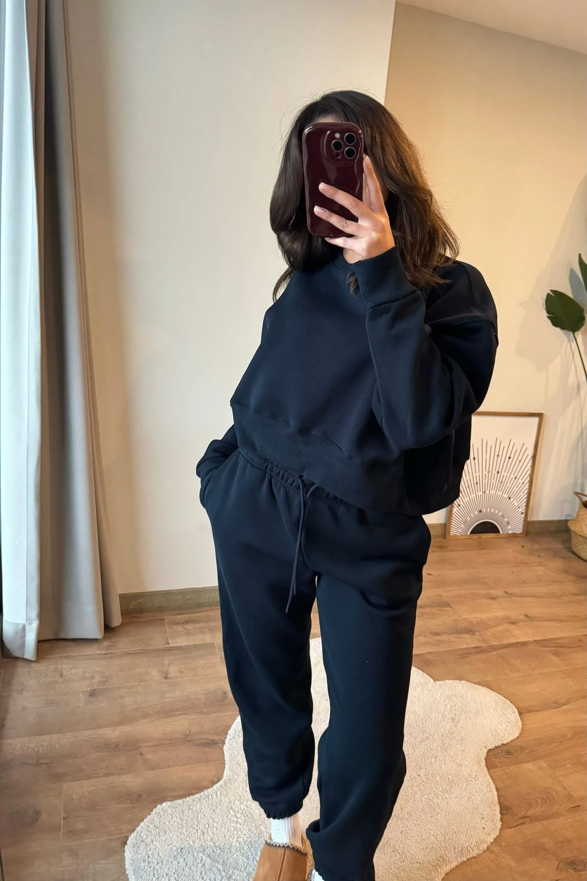 İçi Şardonlu Sweat Eşofman Takım