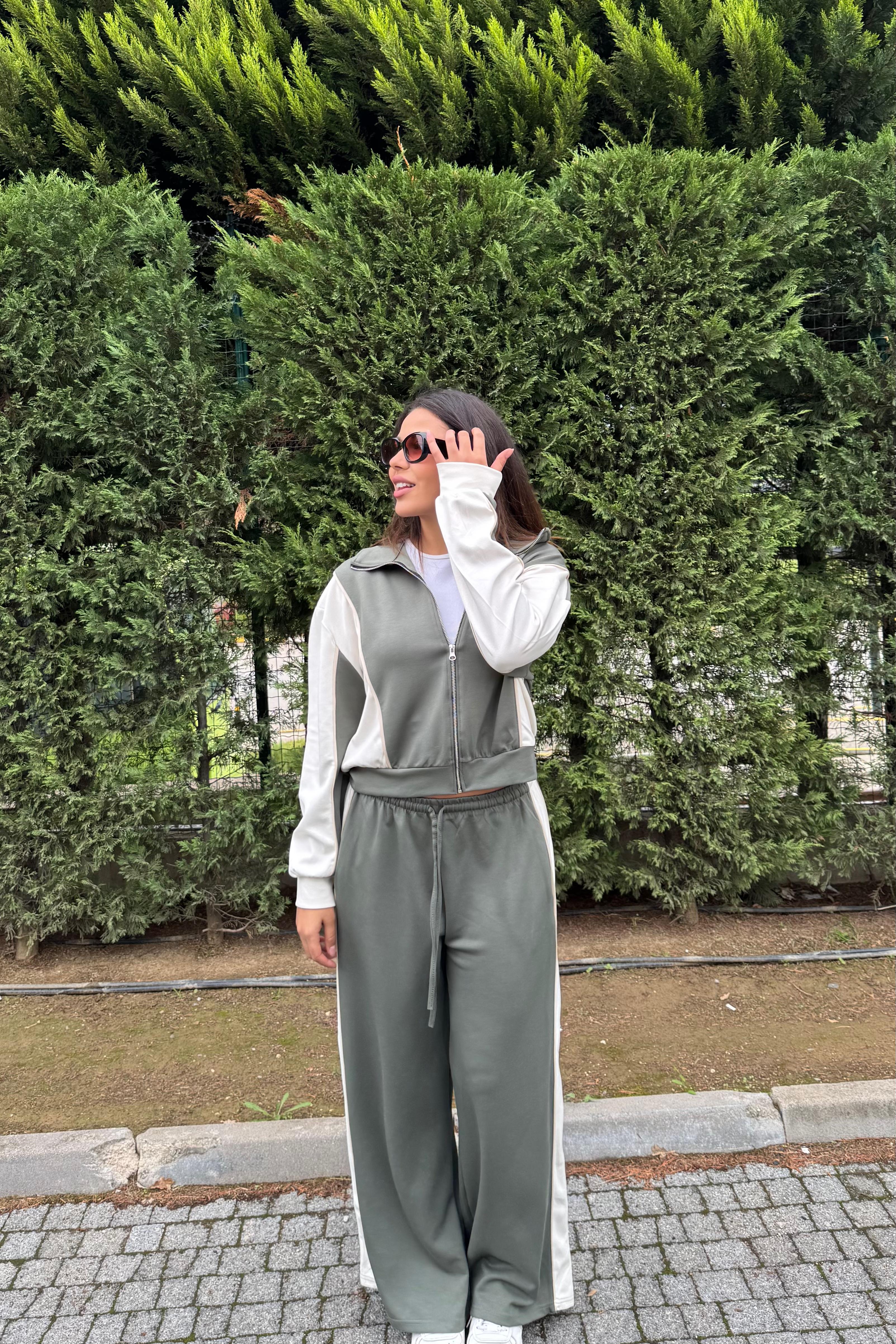 Modal Kumaş Eşofman Takımı Ribanalı