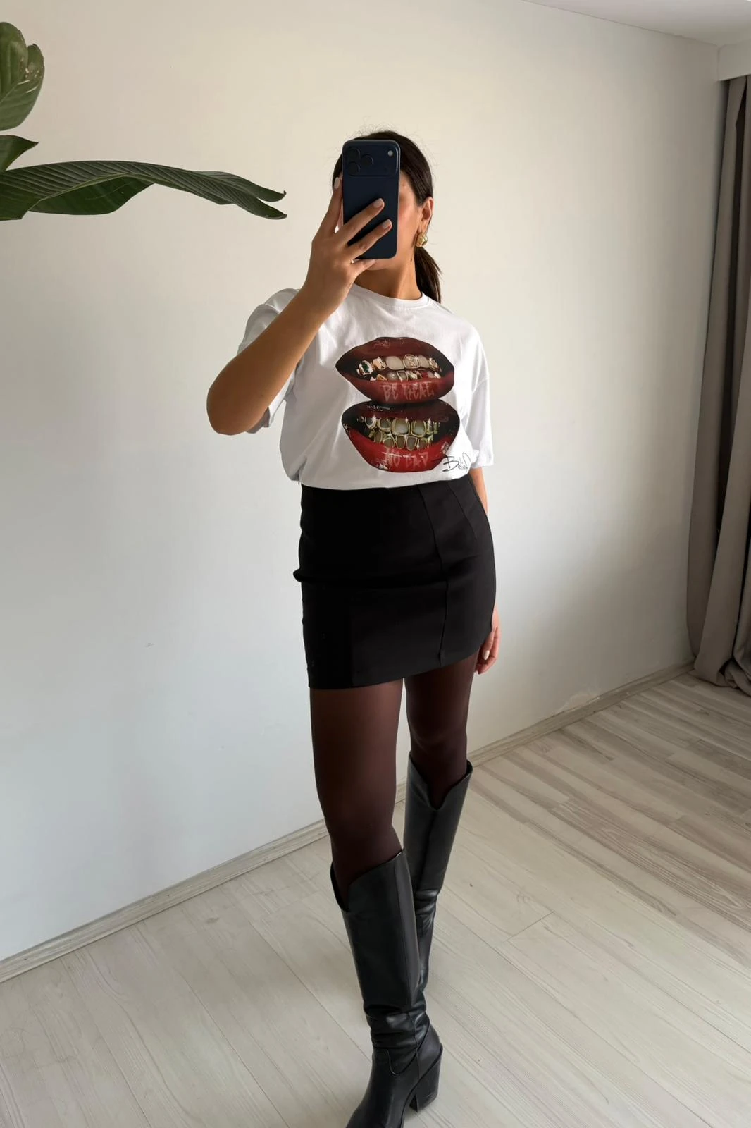 Baskılı Oversize Tişört – 3 Farklı Tasarım