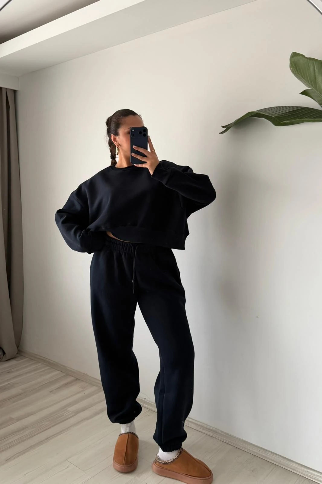 İçi Şardonlu Sweat Eşofman Takım