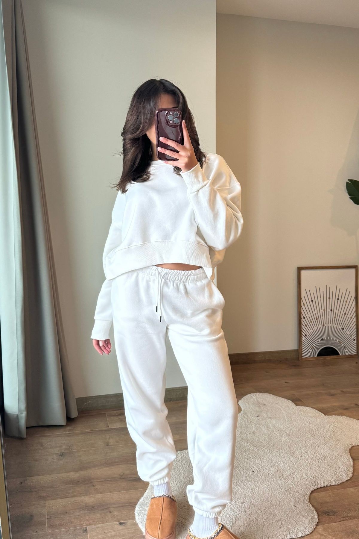 İçi Şardonlu Sweat Eşofman Takım