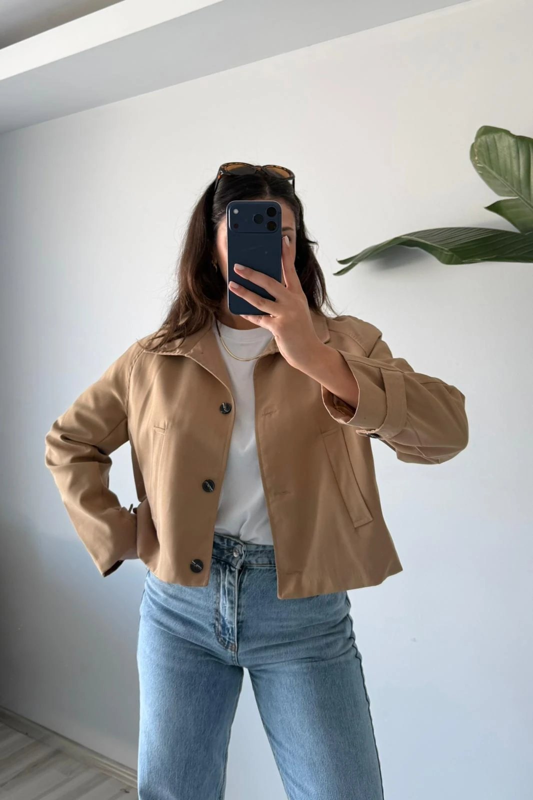  Kısa Trençkot – Camel