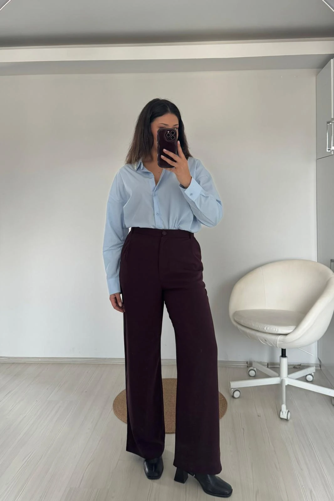 İnci Yaka Pamuk Gömlek