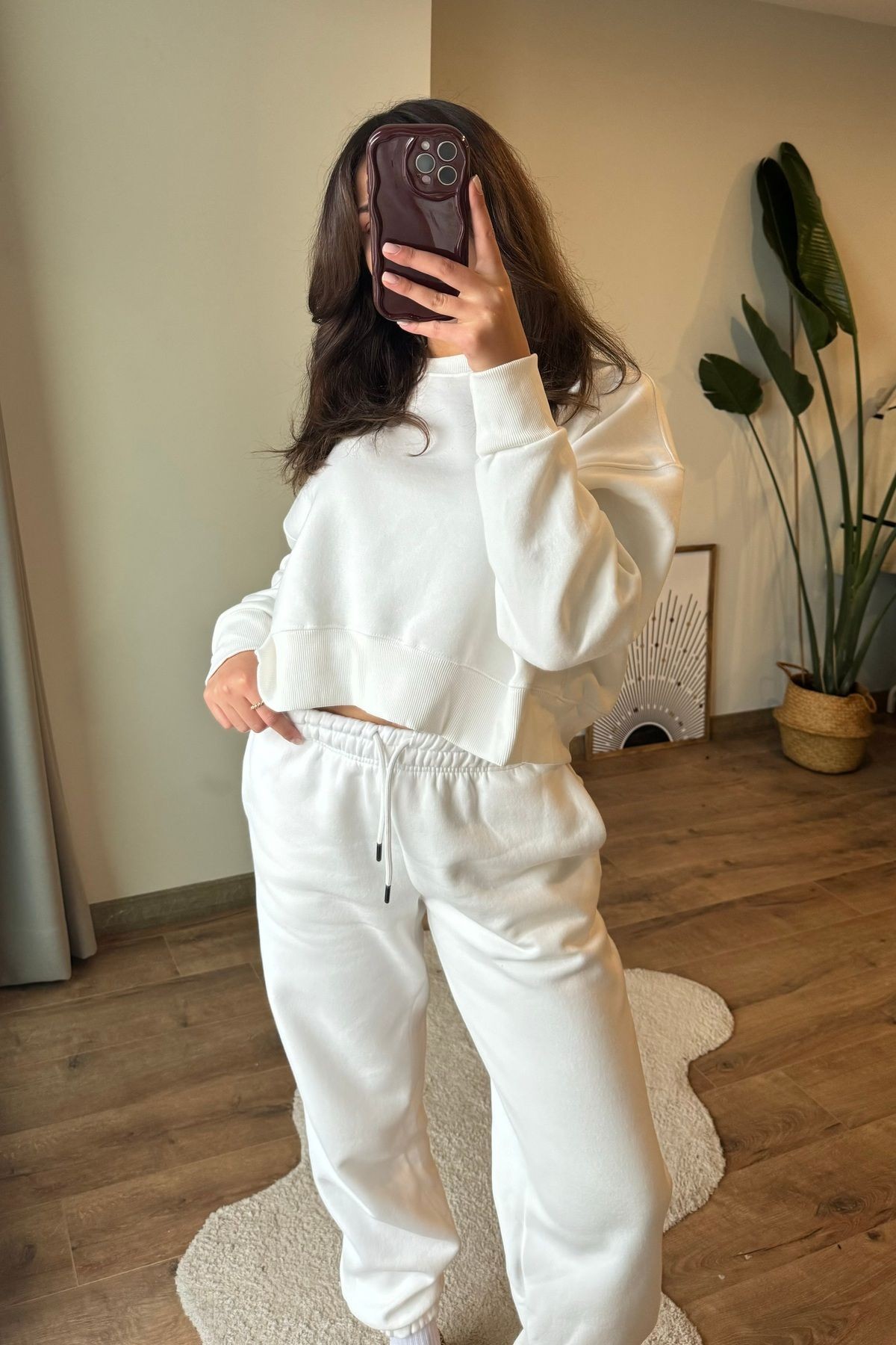 İçi Şardonlu Sweat Eşofman Takım