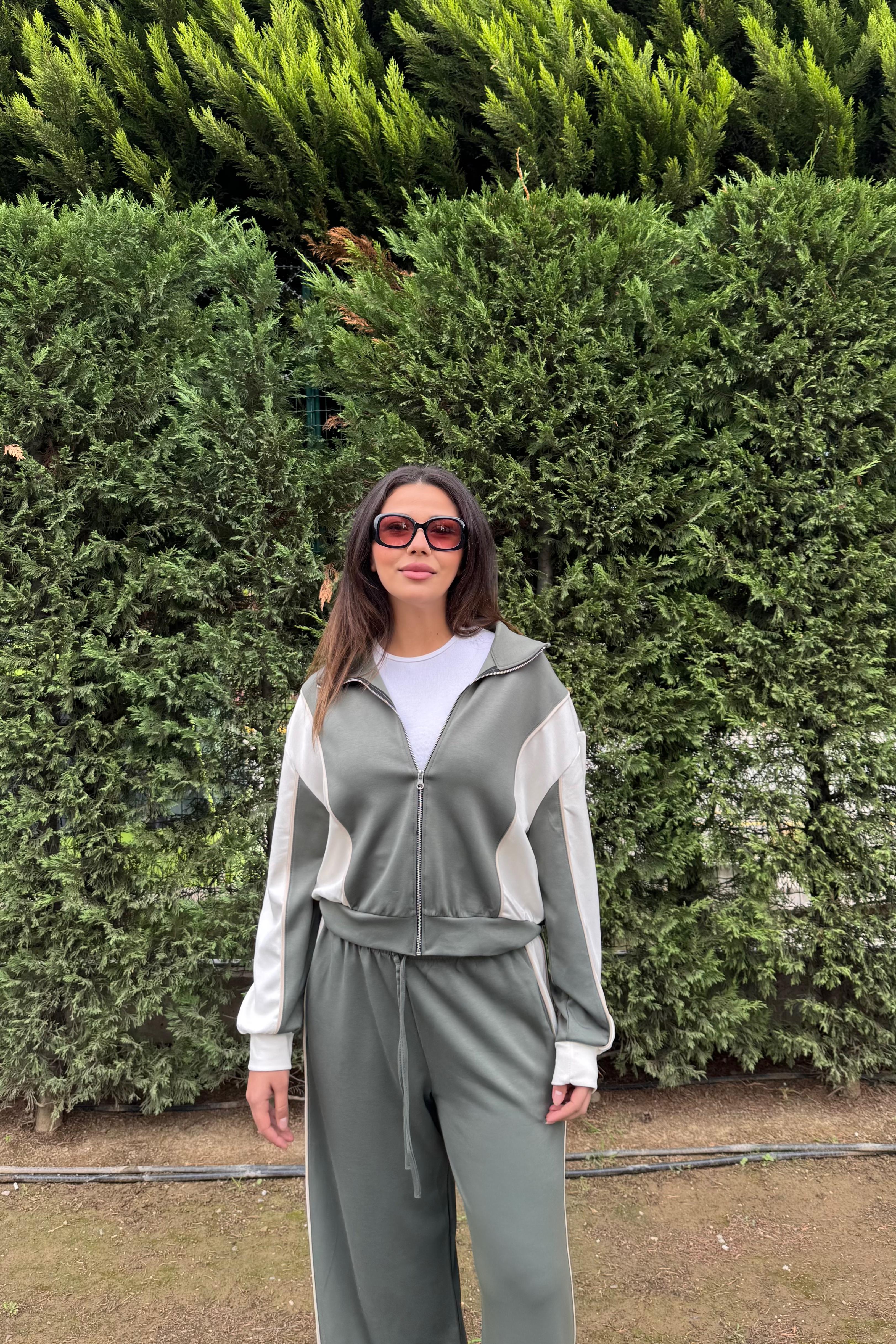 Modal Kumaş Eşofman Takımı Ribanalı