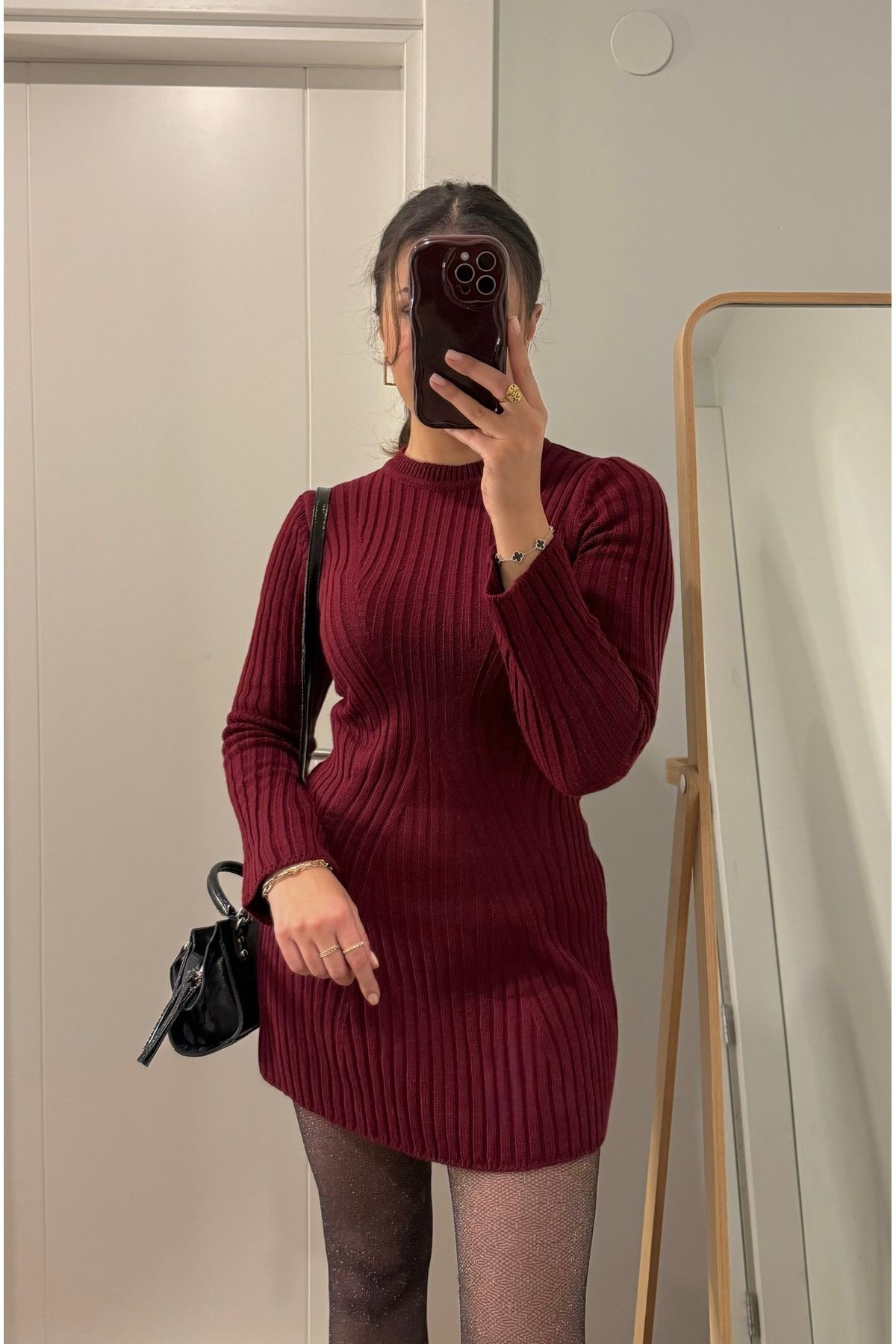 Mini triko Elbise