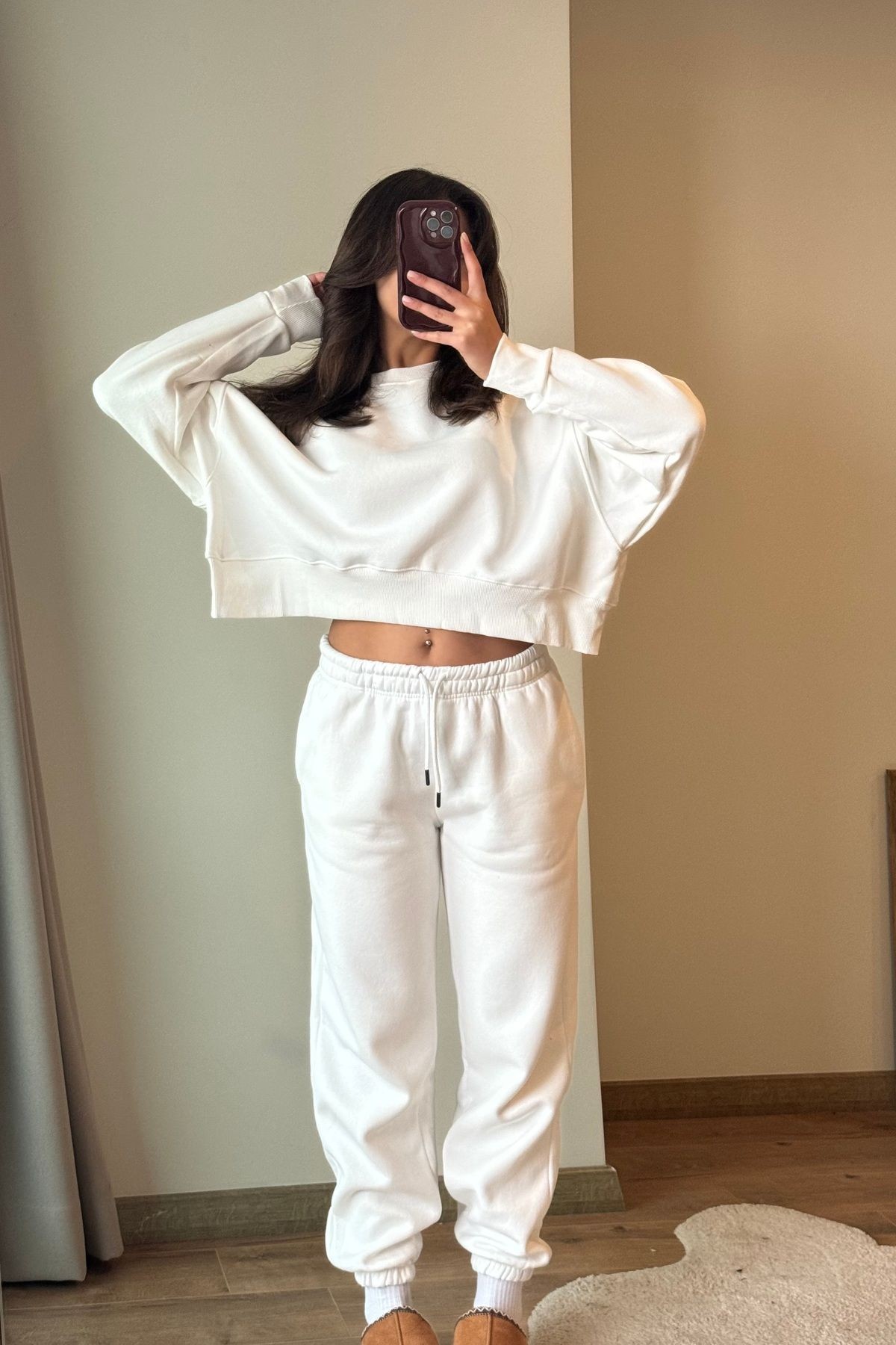İçi Şardonlu Sweat Eşofman Takım
