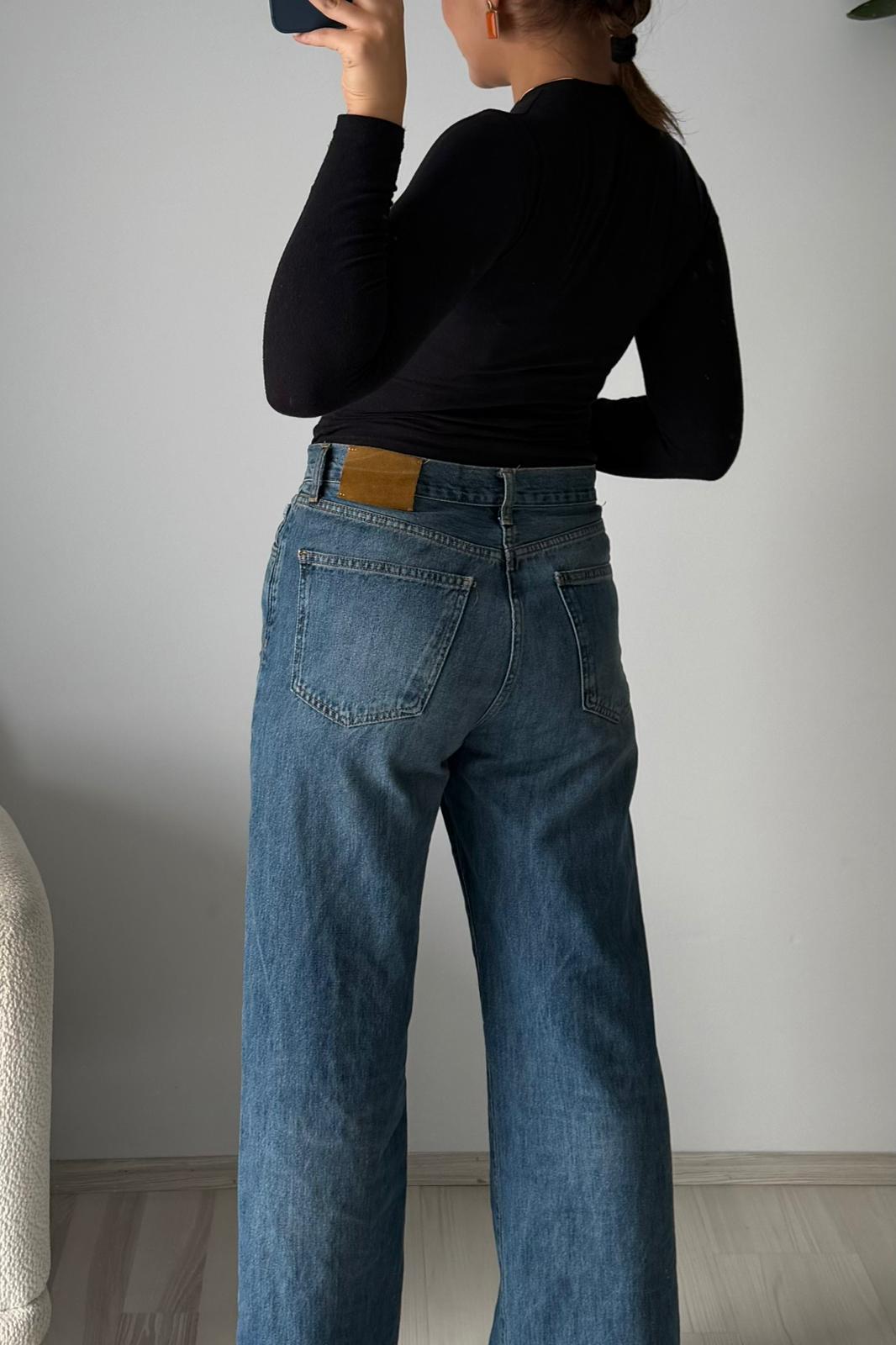 High Rise Wide Leg Jean