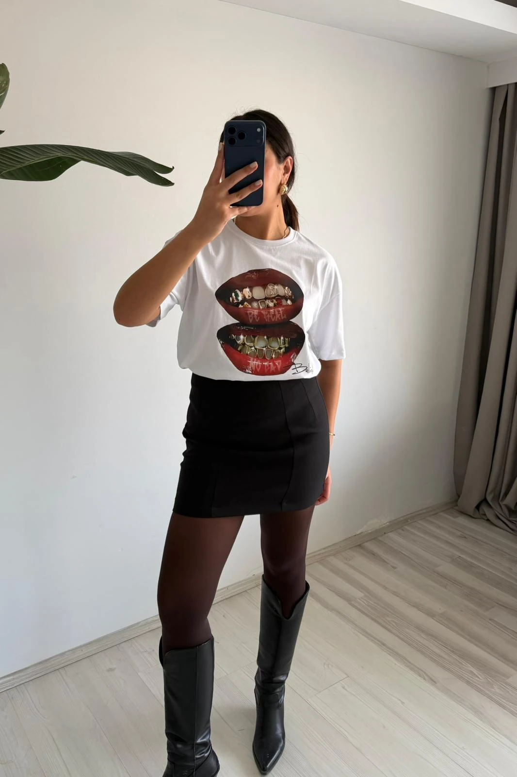 Baskılı Oversize Tişört – 3 Farklı Tasarım