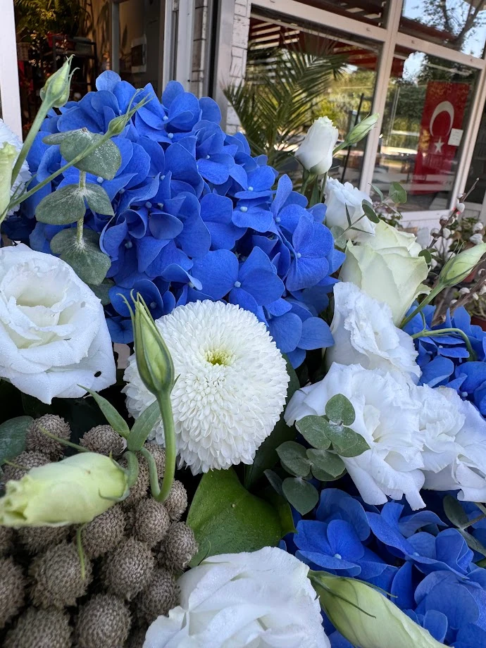 Mavi Ortancalı Kutu Aranjman