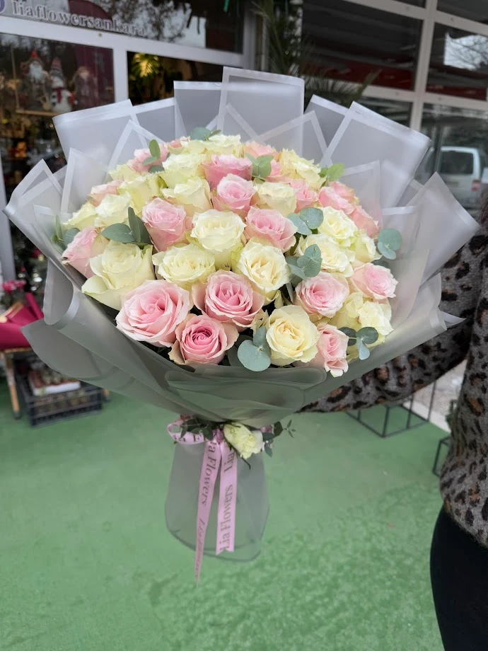 41 Adet İthal Gül Buketi - İsteme Çiçeği