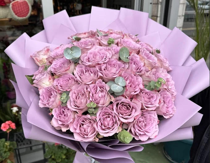 41 Adet İthal Lila Gül - İsteme Çiçeği