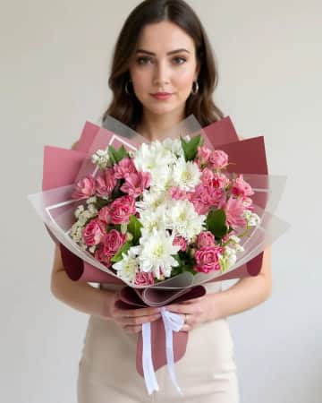 Bloom & Blush tasarım buket