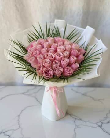 41 adet Pink Athena gül buketi