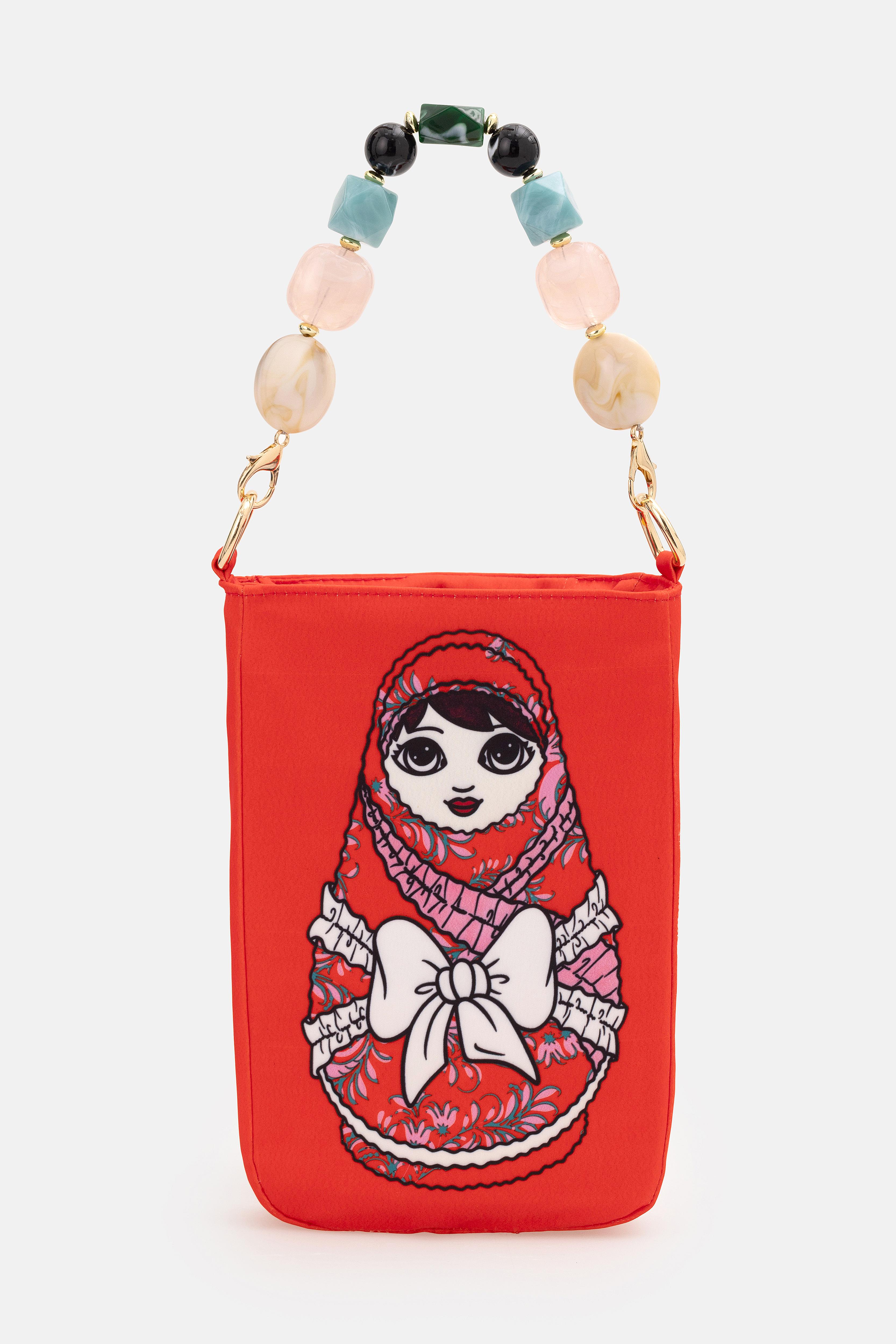 Red Matrushka Printed Bag