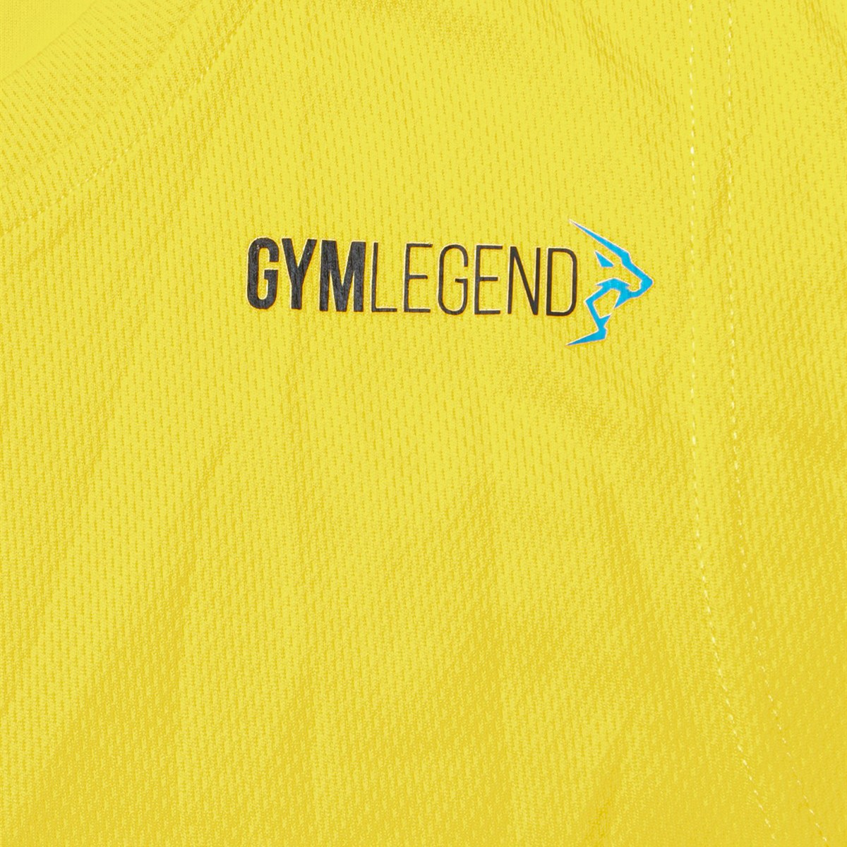 Erkek Sarı Mikro Polyester Performans Antrenman Sporcu Atlet