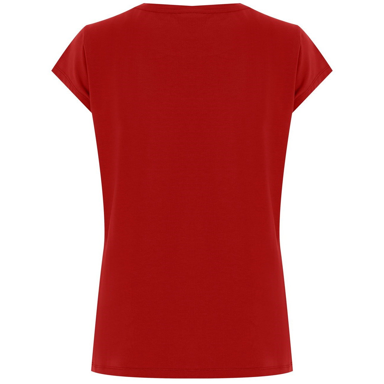 Kadın Koyu Kırmızı Süprem Kısa Kollu Basic Tişört