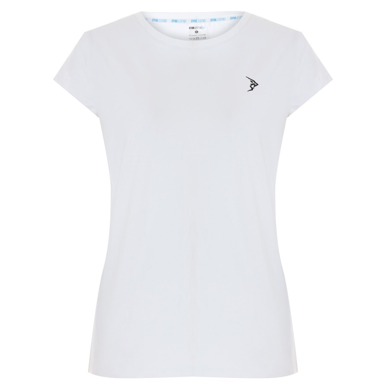 Kadın Beyaz Süprem Kısa Kollu Basic Tişört
